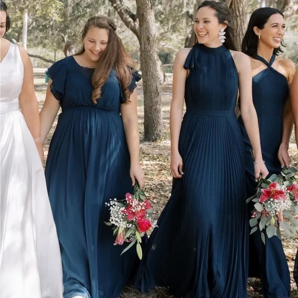 Azazie dark navy deals